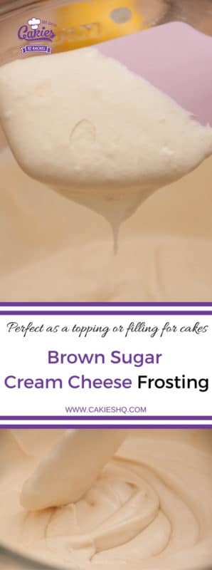 Brown sugar cream cheese frosting is delicious as a topping for cupcakes or filling for cakes. The brown sugar adds a hint of caramel to the frosting.