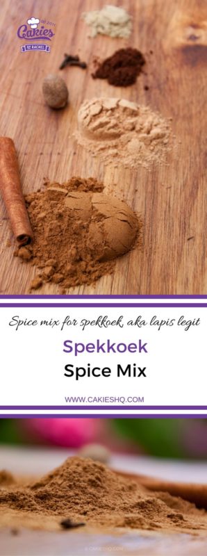 Spekkoek spice mix is used in a Dutch-Indonesian layered cake called Spekkoek. A fragrant mix of spices consisting of cinnamon, clove, nutmeg and cardamom. | Spekkoek Spice Mix Recipe