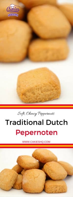 Traditional Dutch Pepernoten are more soft and chewy versus the crunchy pepernoten. A nice recipe for Sinterklaas, Thanksgiving or Christmas