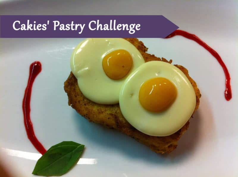 Pastry Course Day 37: Mango and panna cotta egg, Apple Spaghetti, Melon Caviar